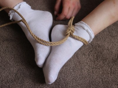 White Socks – Foot Restrain bondage – Part 1