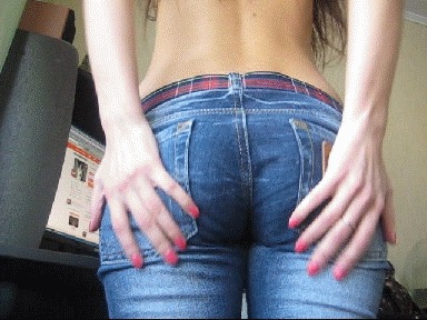 Farting Booty In Fitting Jeans